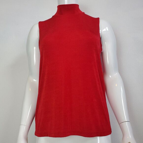 Vintage 90s Kathy Ireland Red Tank - Picture 2 of 6